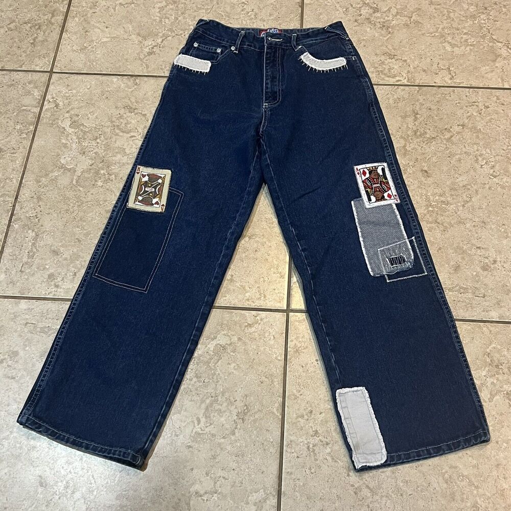 FUBU Platinum Fat Albert and the Junkyard Gang VTG Denim Jeans Size 16 (26x27) - Picture 4 of 7